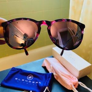 Purple lenses & tortoise with bright pink rims